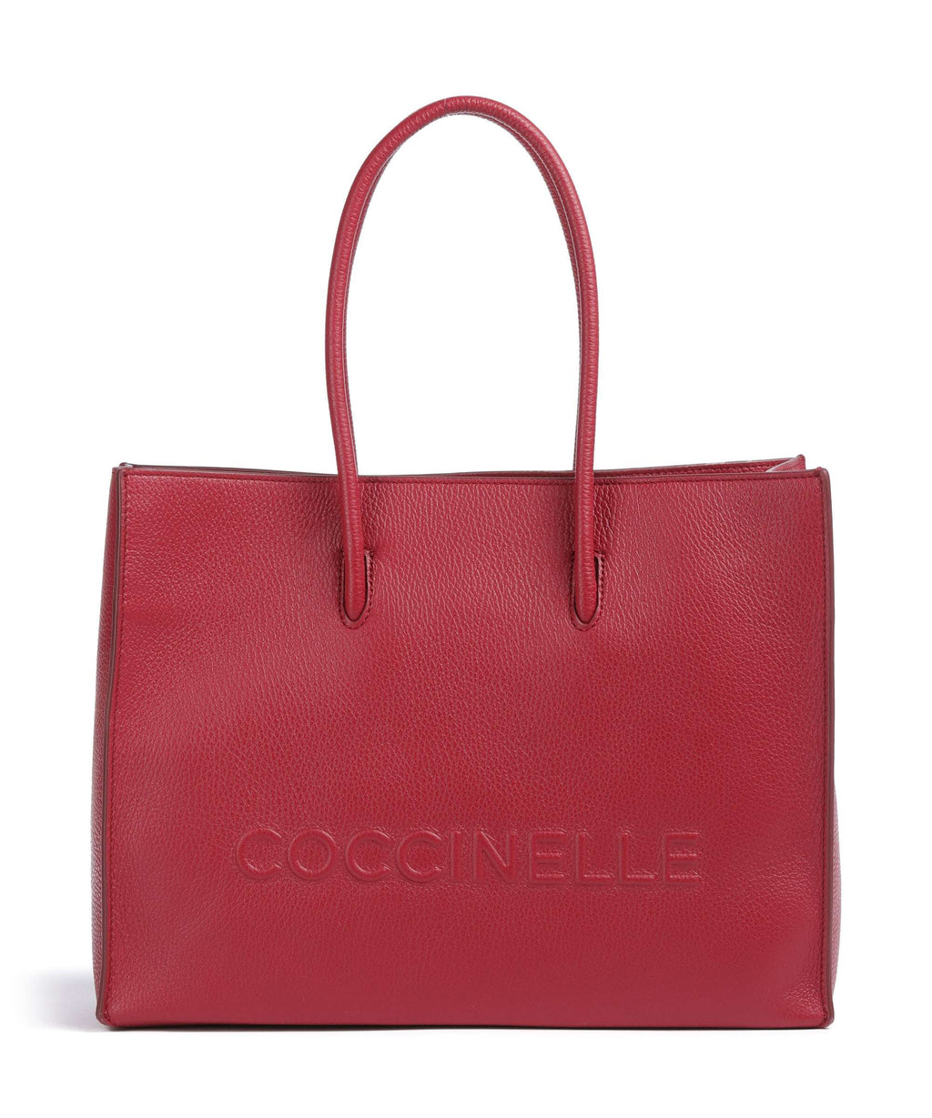 Coccinelle Myrtha Maxi Logo Tote bag sangria