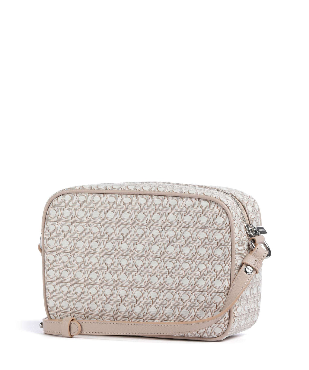 Coccinelle Beat Monogram Crossbody bag multicolour/blanco/rosette