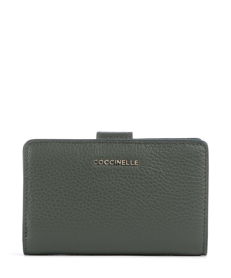 Coccinelle Metallic Soft Wallet alga