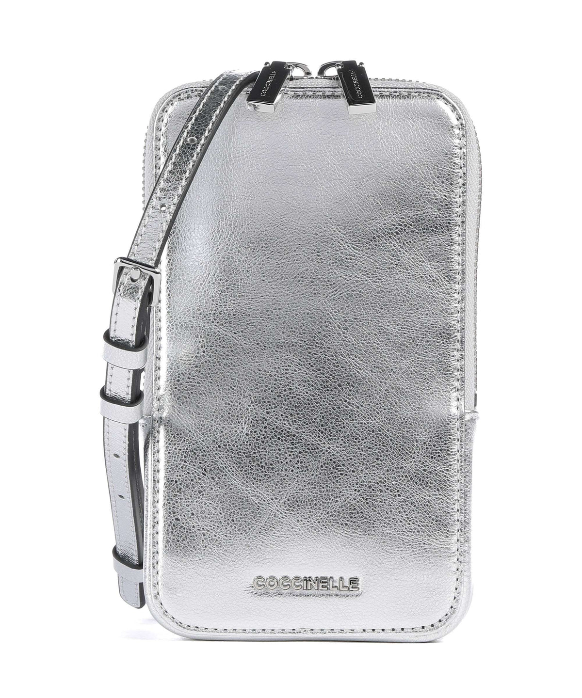 Coccinelle Flor Phone bag silver