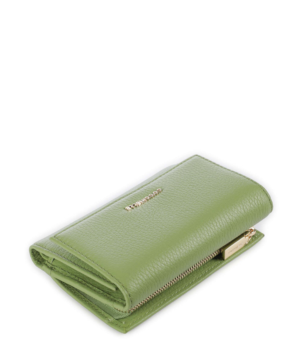 Coccinelle Metallic Soft Wallet guacamole