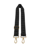 Coccinelle Nastro Monogram Olkahihna laukkuun anthracite/noir