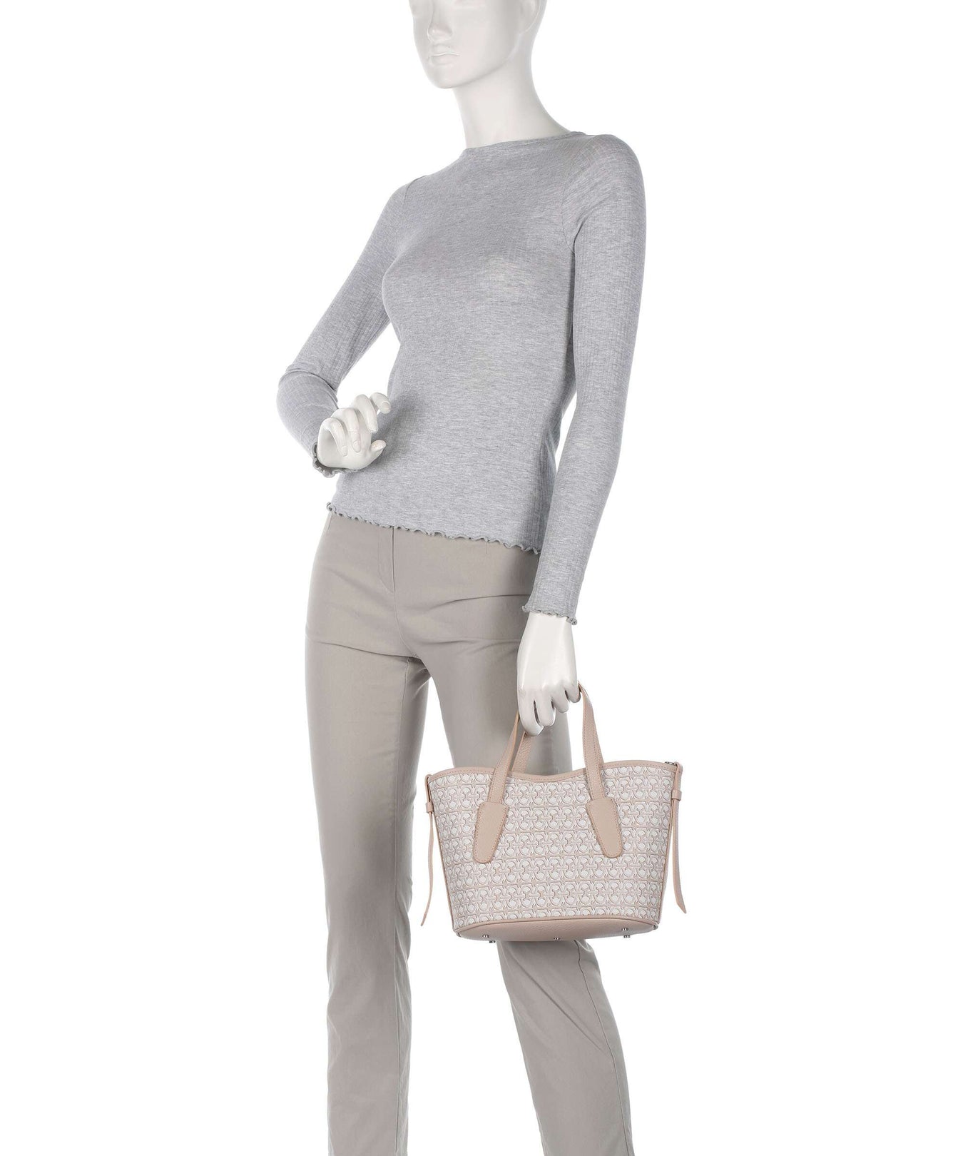 Coccinelle Never Without Bag Monogram Handbag multicolour/blanco/rosette