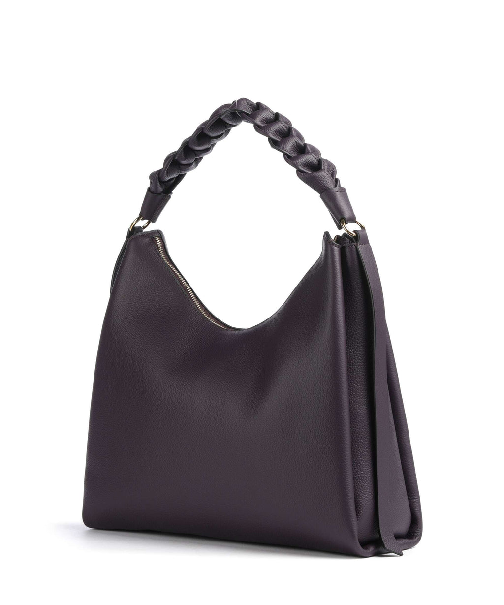 Coccinelle Boheme Grana Double Hobo bag prune/ribes