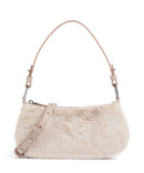 Coccinelle Merveille Synthetic fur Shoulder bag natural/rosette