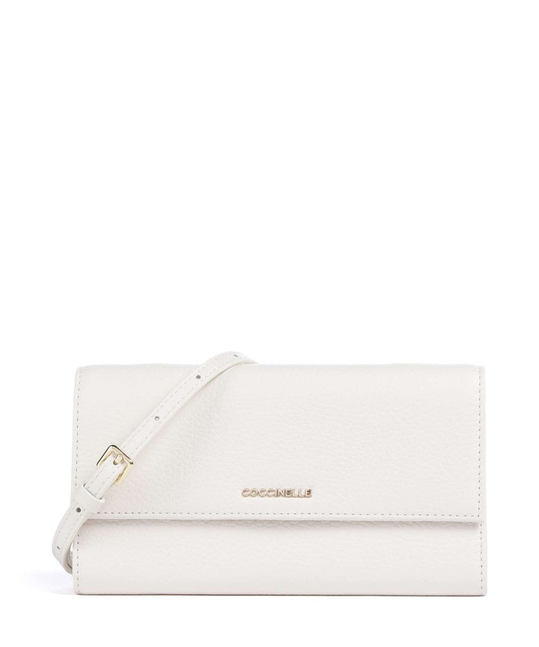 Coccinelle Metallic Soft Wallet blanco