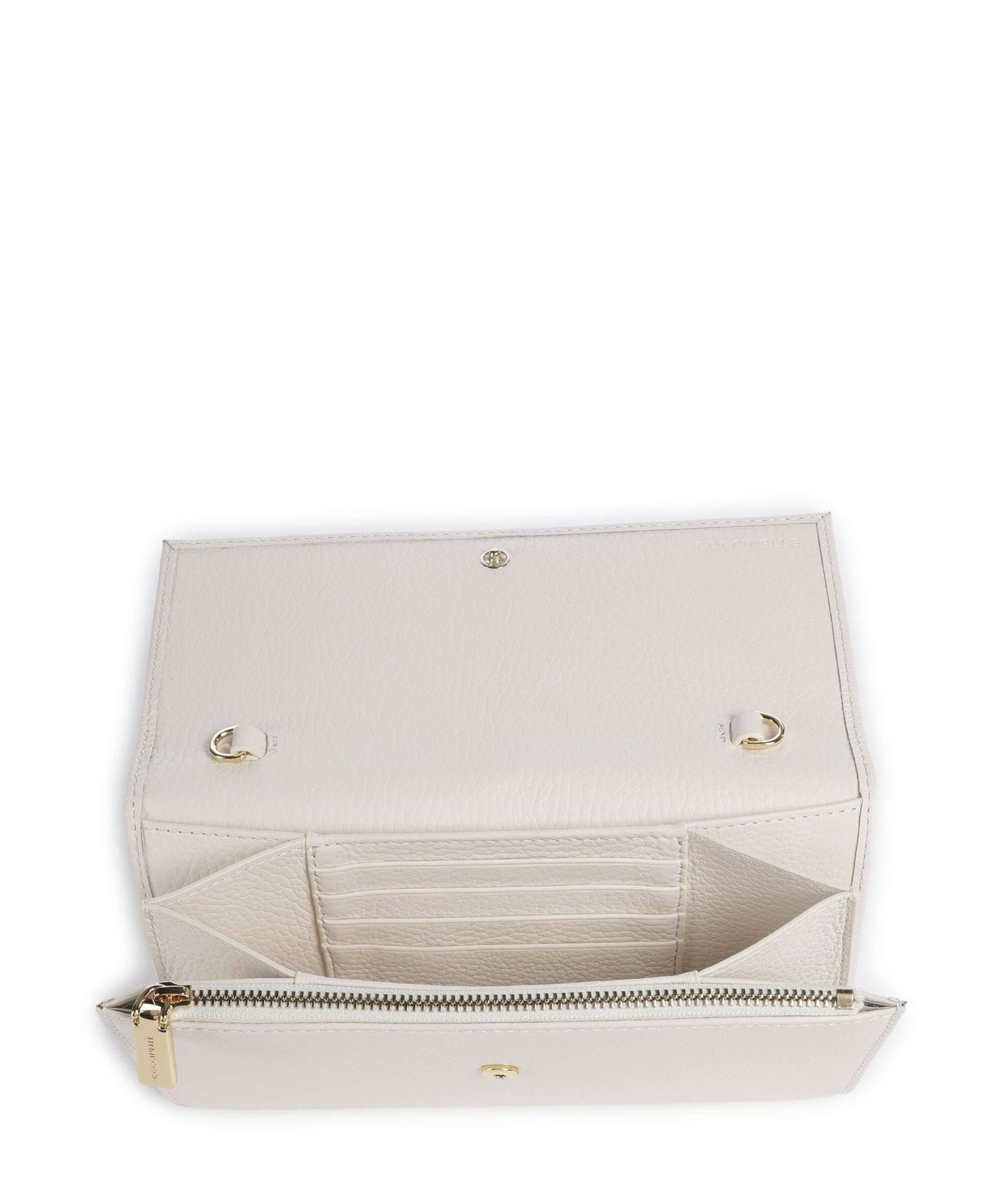 Coccinelle Metallic Soft Wallet blanco