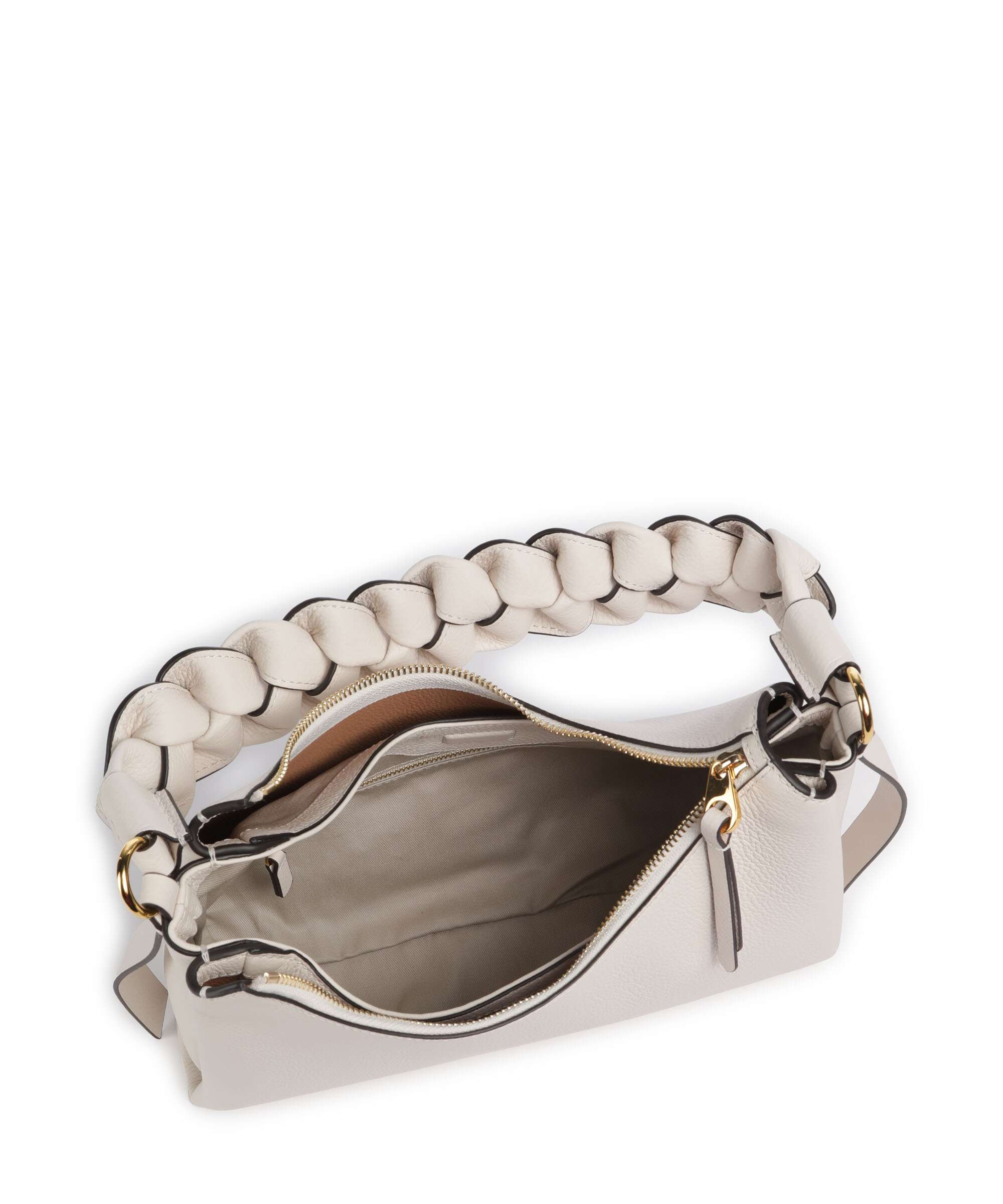 Coccinelle Boheme Grana Double Shoulder bag blanco/skin