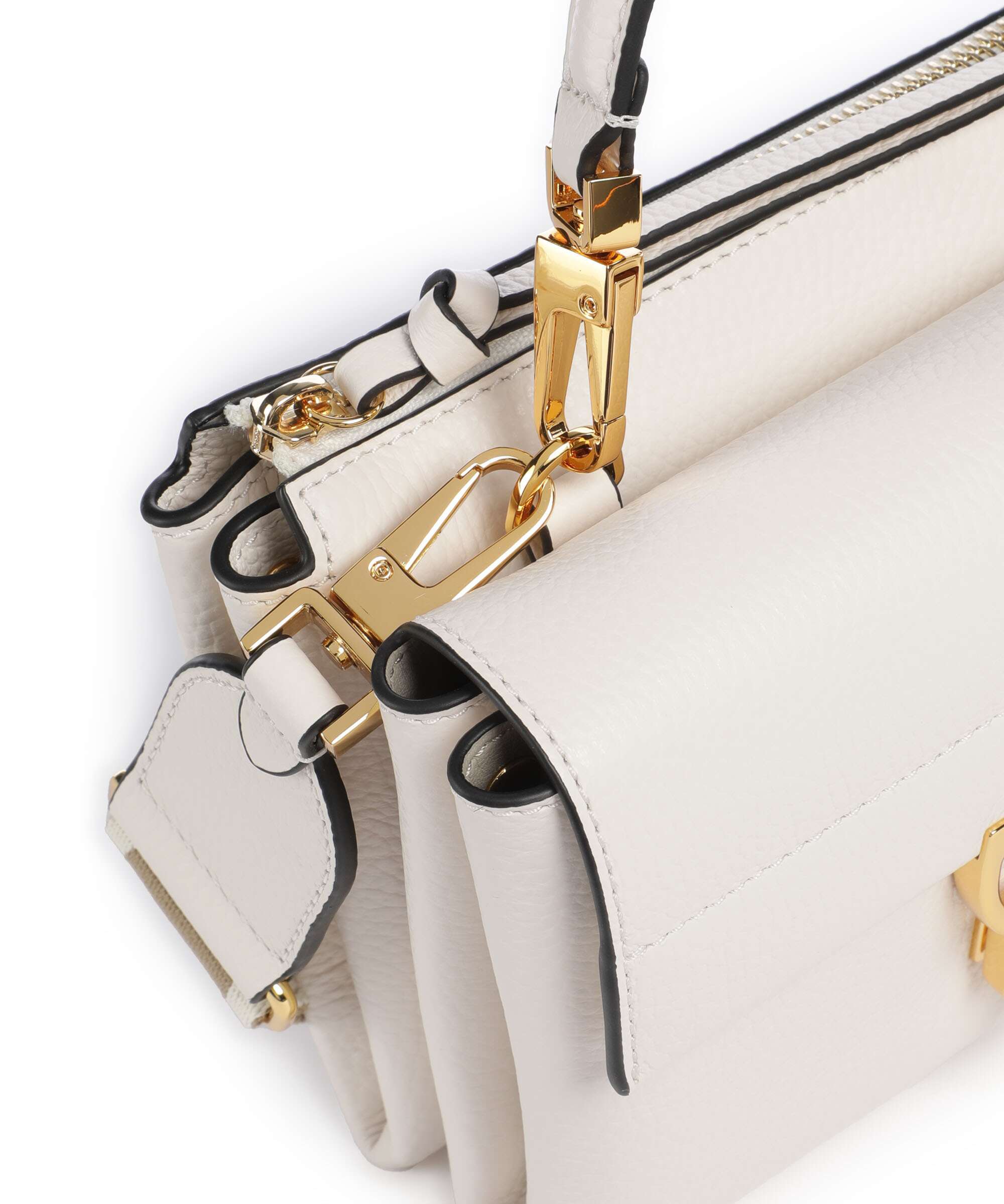 Coccinelle Arlettis Signature Crossbody bag blanco