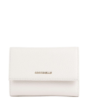 Coccinelle Metallic Soft Lompakko blanco