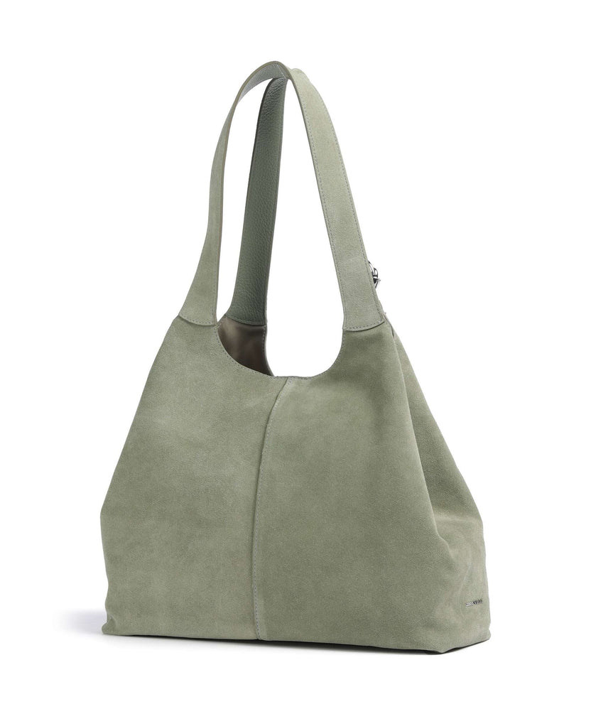 Coccinelle C-Easy Suede Hobo bag greenery
