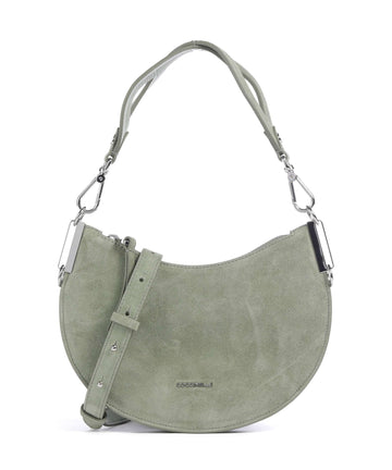 Coccinelle Sunup Suede Olkalaukku greenery