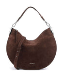 Coccinelle Sunup Suede Shoulder bag brunette
