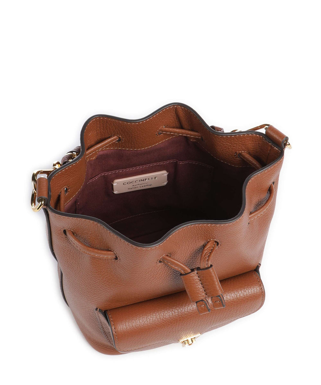 Coccinelle Beat Generation Bucket bag cognac