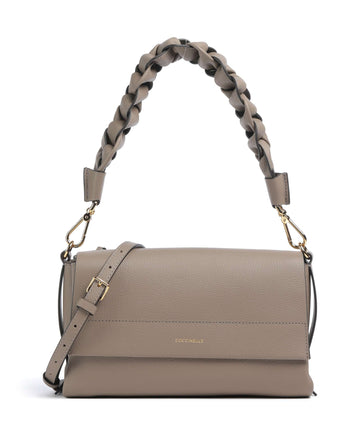 Coccinelle Boheme Grana Double Olkalaukku warm taupe/rosette
