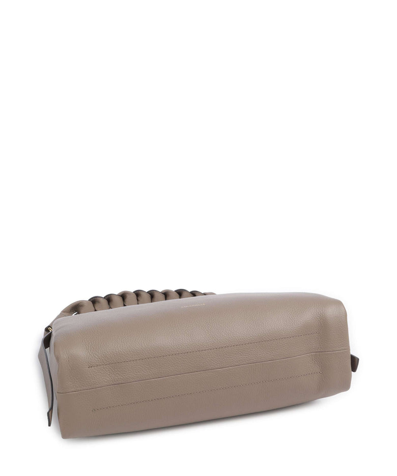 Coccinelle Boheme Grana Double Hobo bag warm taupe/rosette