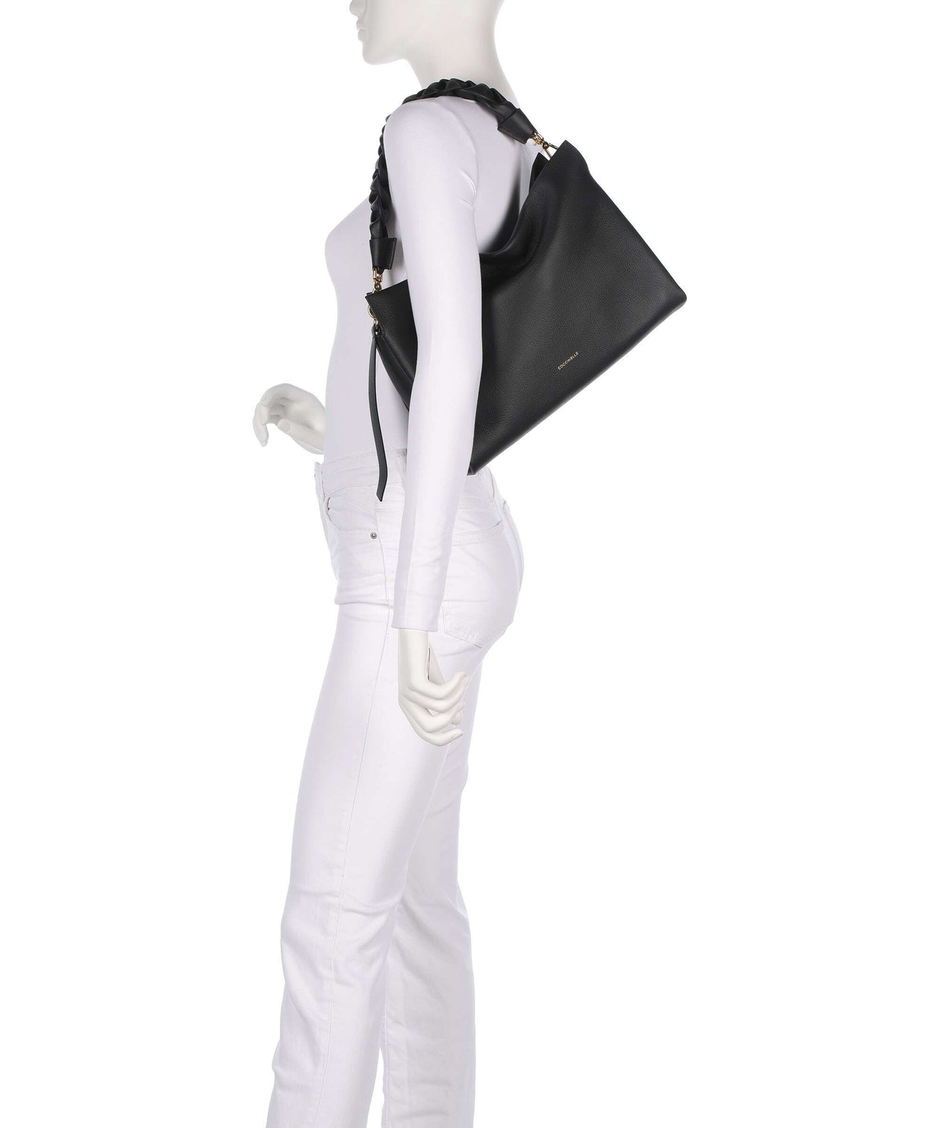 Coccinelle Boheme Grana Double Hobo bag noir/cognac