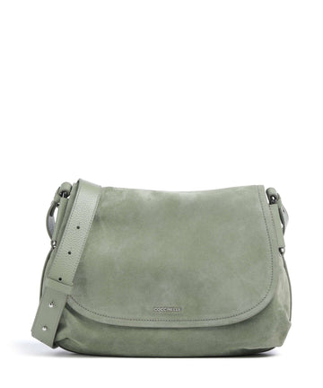Coccinelle Rebekka Suede Olkalaukku greenery