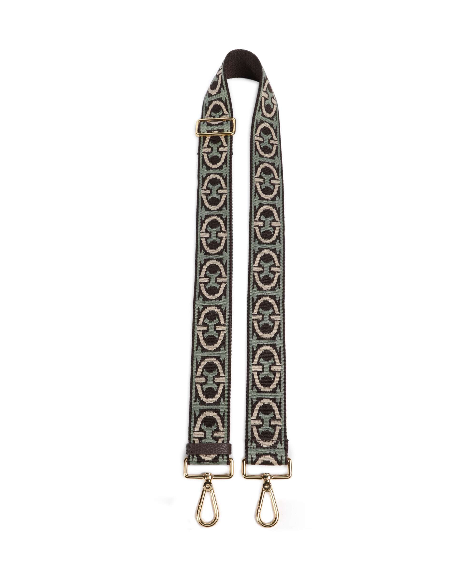 Coccinelle Nastro Monogram Tricolor Bag strap multicolour/green/brun