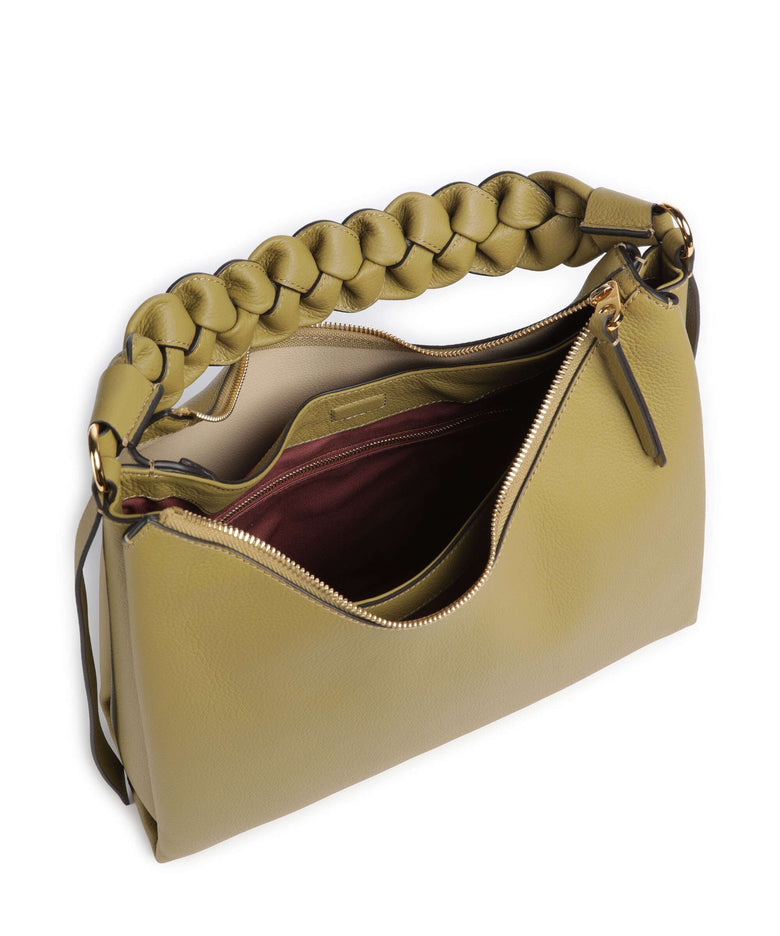 Coccinelle Boheme Grana Double Hobo bag seagrass/sandshell