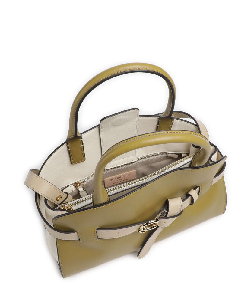 Coccinelle Sabine New Tricolor Handbag seagrass/pearl/sandshell