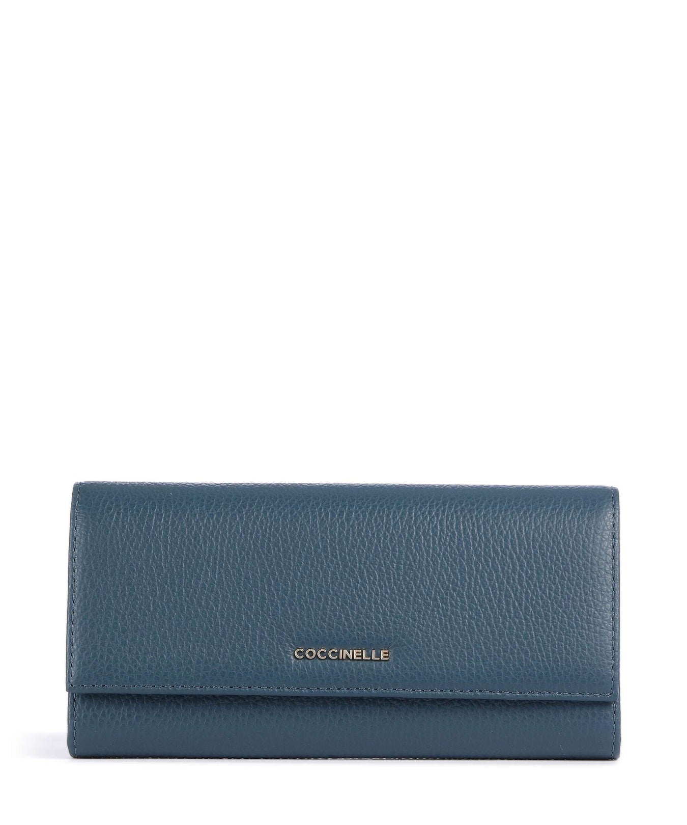 Coccinelle Metallic Soft RFID Wallet deep blue