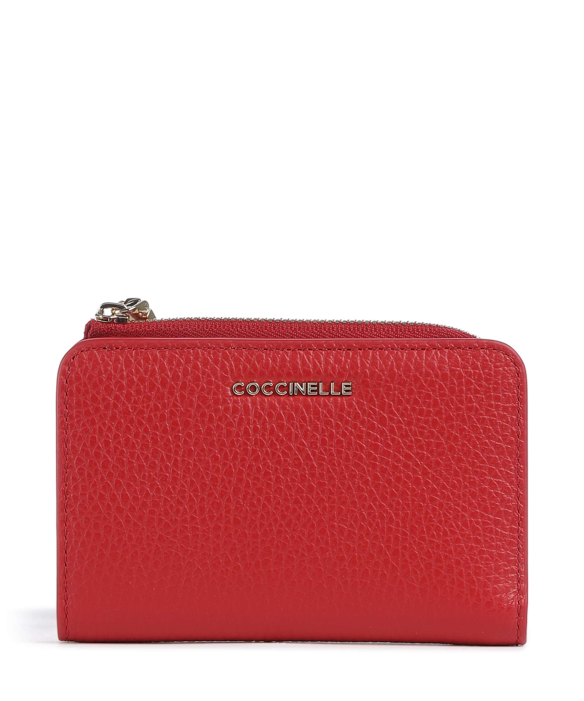 Coccinelle Metallic Soft Wallet scarlet