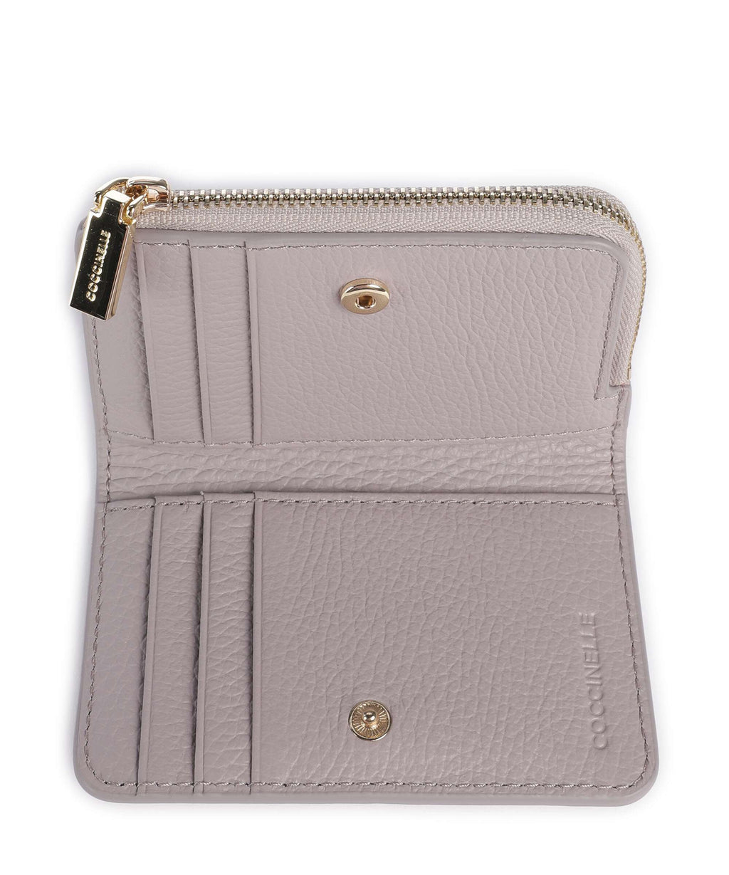 Coccinelle Metallic Soft Wallet oyster