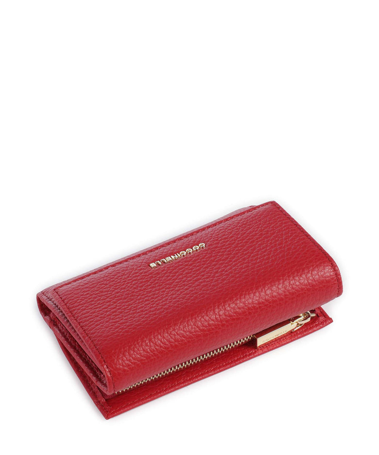 Coccinelle Metallic Soft Wallet scarlet