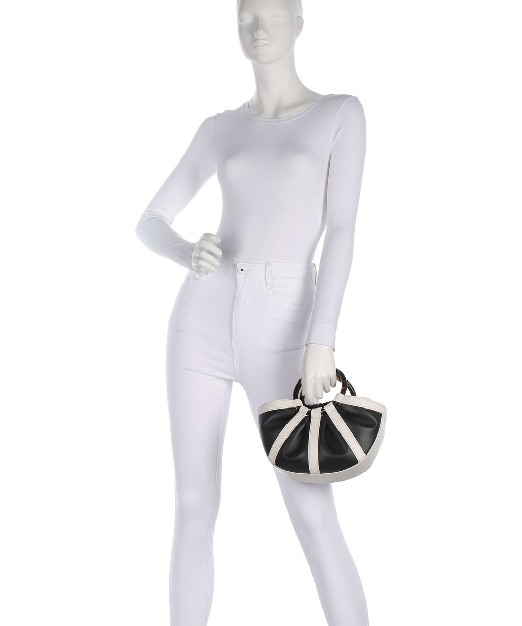 Coccinelle Shell Handbag pearl/noir
