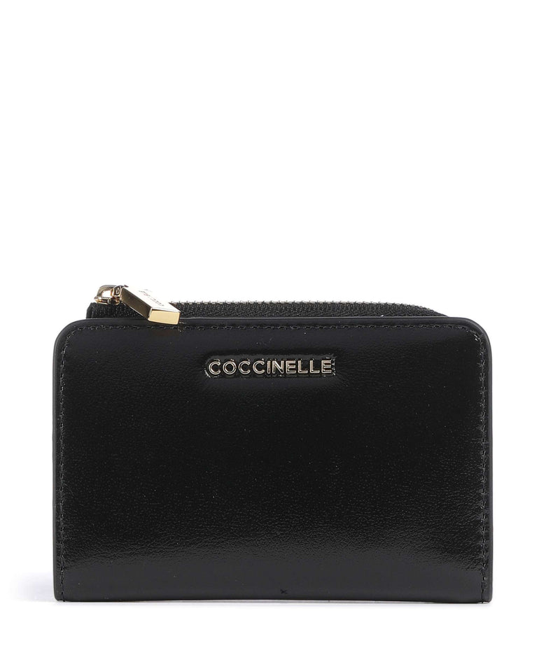 Coccinelle Metallic Shiny Smooth Wallet noir