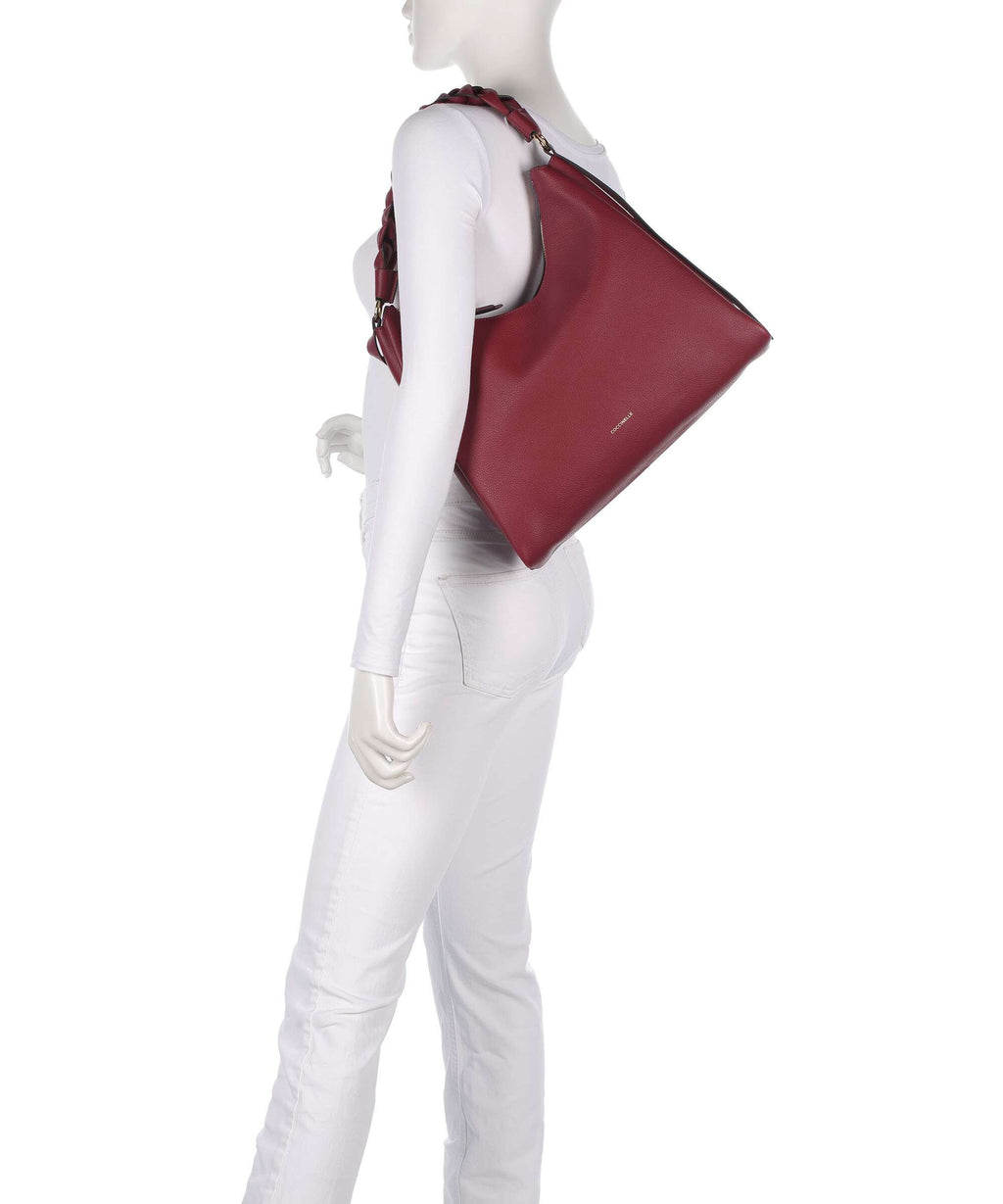 Coccinelle Boheme Grana Double Hobo bag ribes/prune