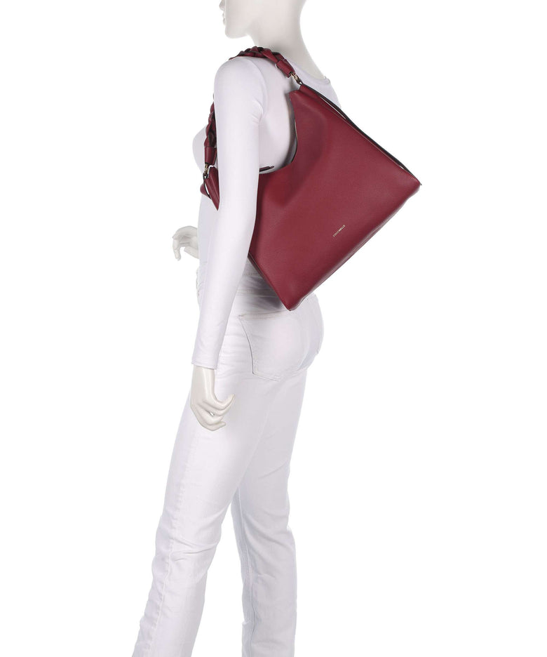 Coccinelle Boheme Grana Double Hobo bag ribes/prune