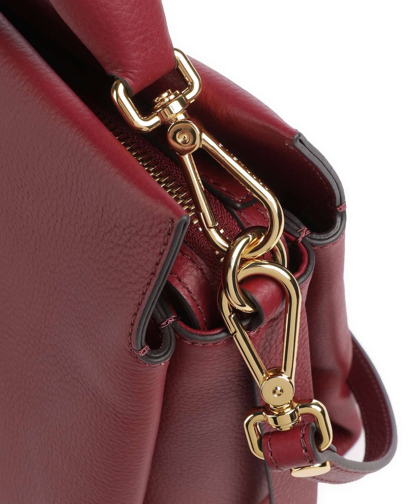 Coccinelle Boheme Grana Double Hobo bag ribes/prune