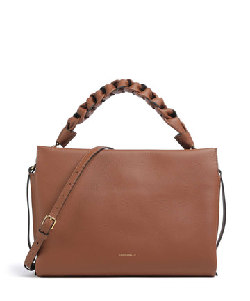 Coccinelle Boheme Grana Double Pussilaukku cognac/noir