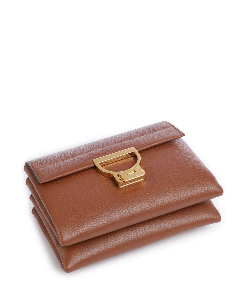 Coccinelle Arlettis Signature Crossbody bag cognac