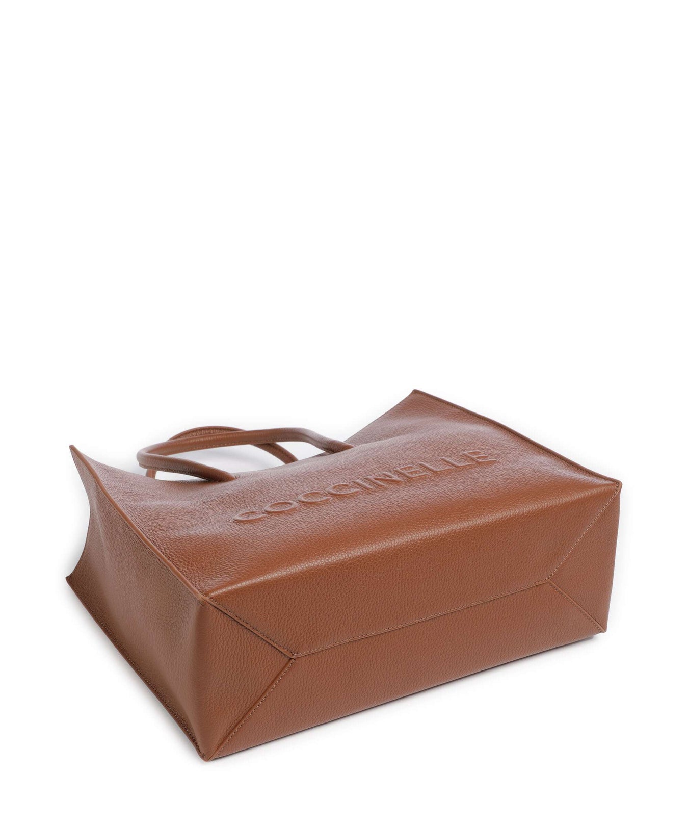 Coccinelle Myrtha Maxi Logo Tote bag cognac