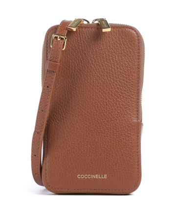 Coccinelle Flor Matkapuhelin laukku cognac
