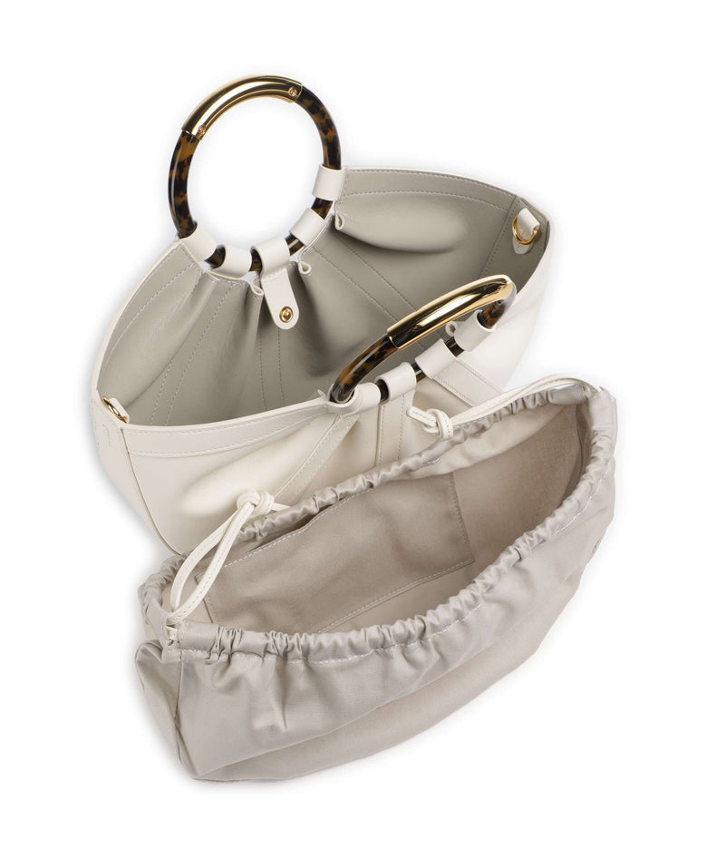Coccinelle Shell Handbag pearl