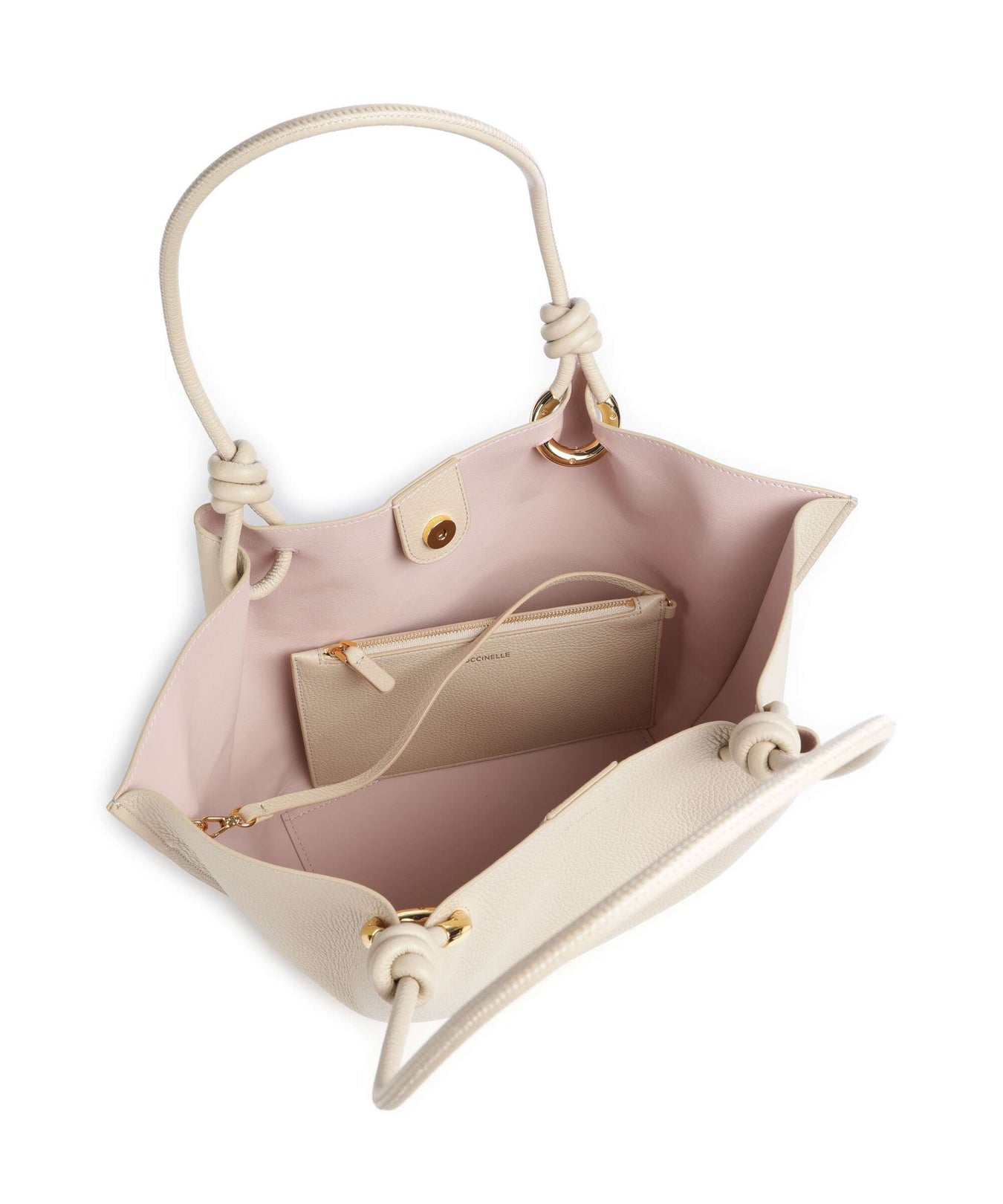 Coccinelle Finn Hobo bag sandshell