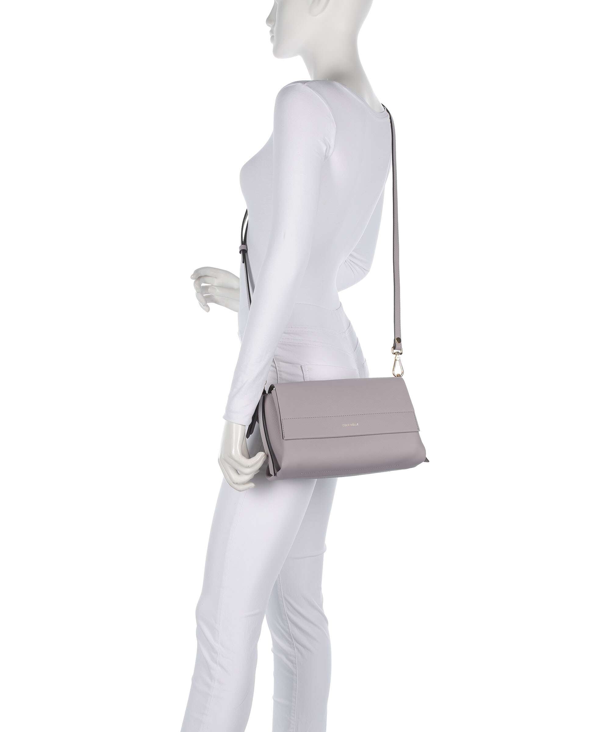 Coccinelle Boheme Grana Double Shoulder bag oyster/pearl