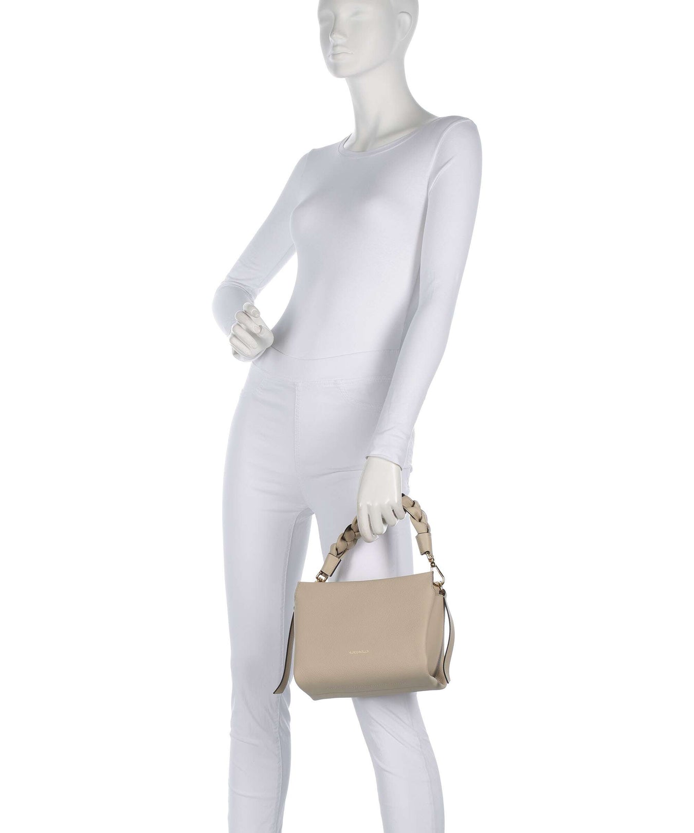 Coccinelle Boheme Grana Double Shoulder bag sandshell/seagrass