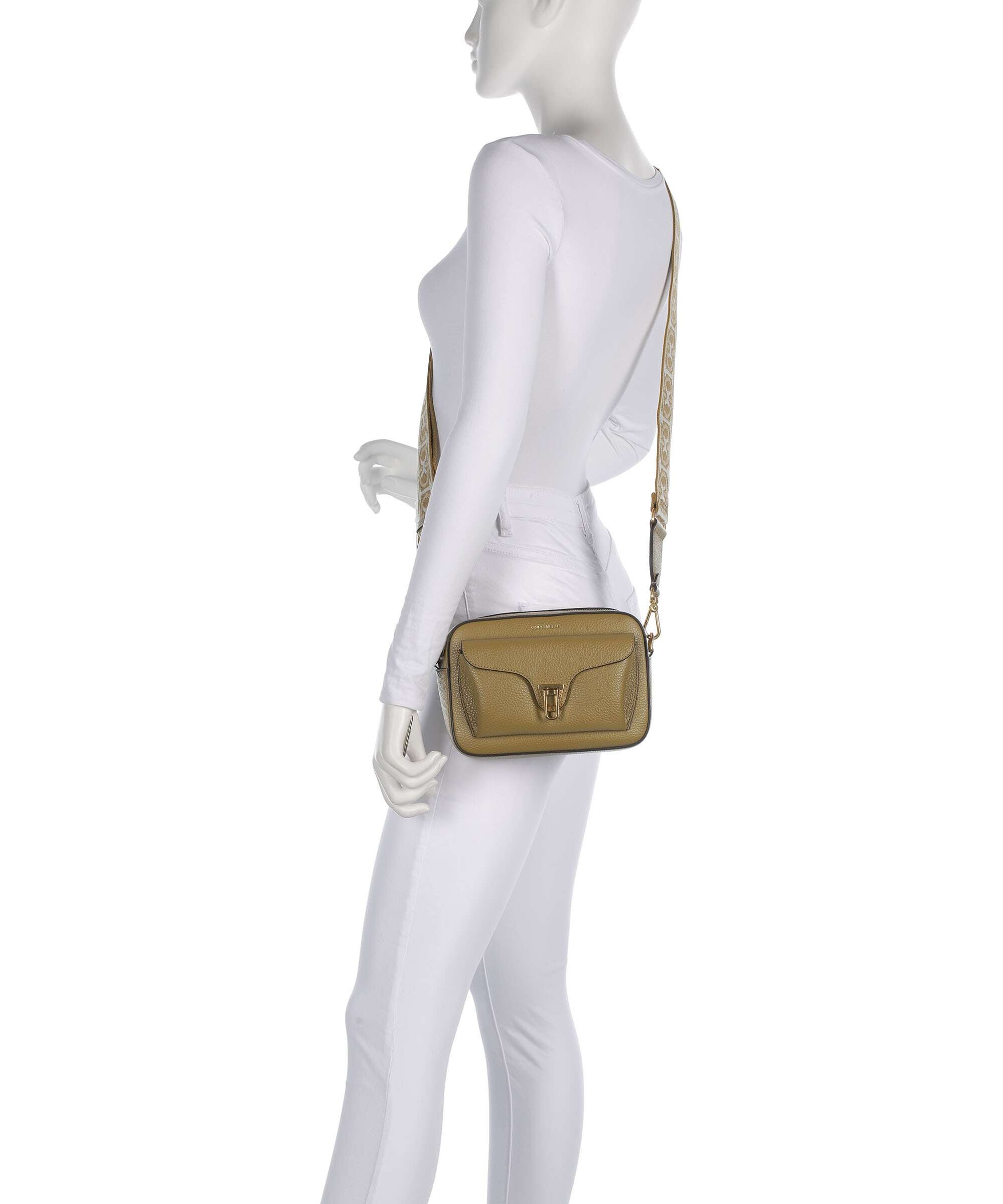 Coccinelle Beat Soft Ribbon Crossbody bag seagrass