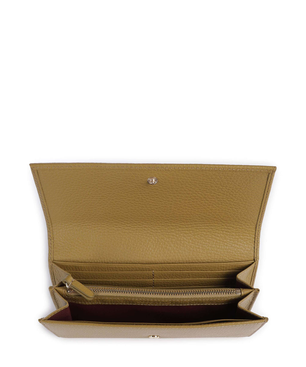 Coccinelle Metallic Soft RFID Wallet seagrass