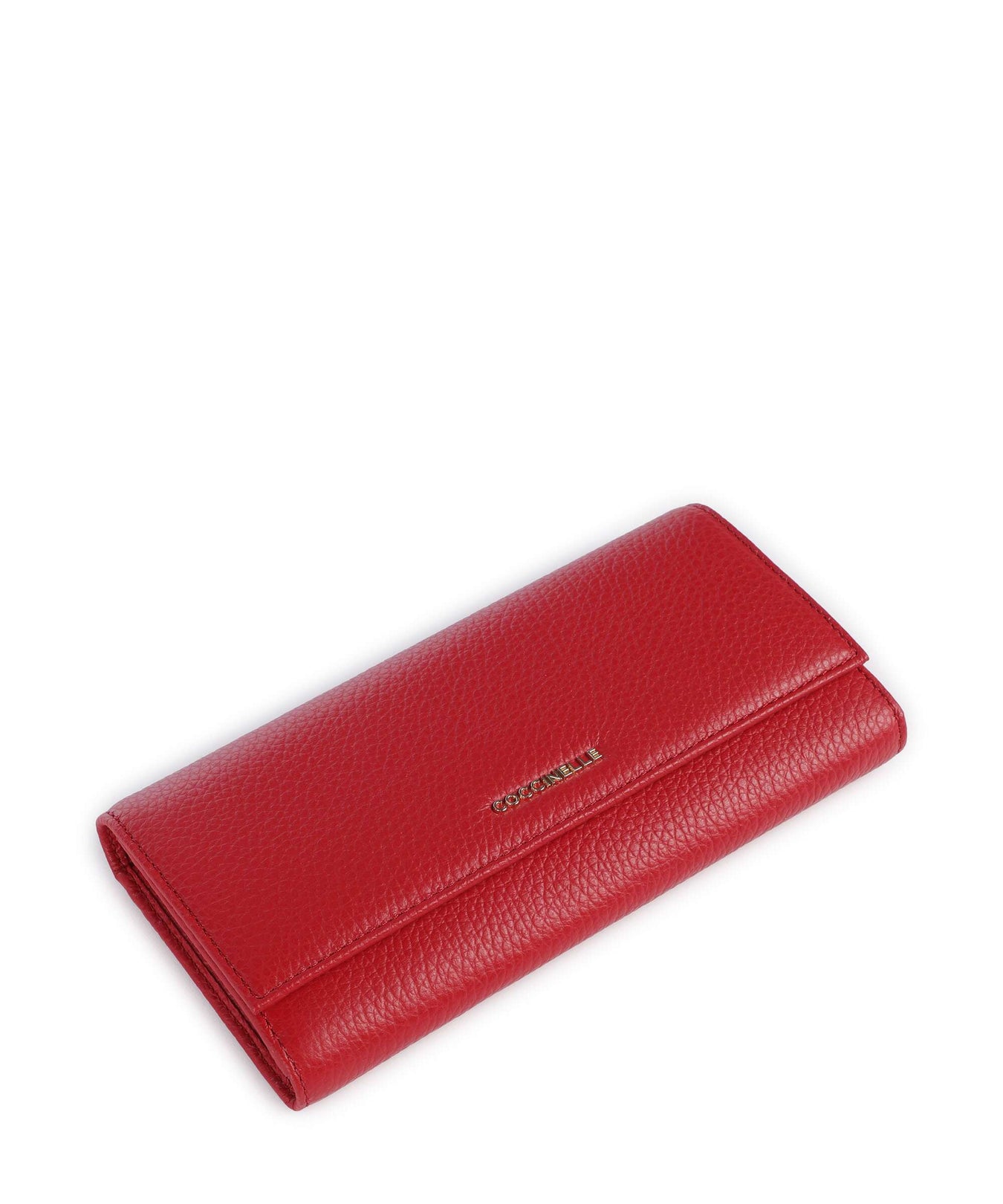Coccinelle Metallic Soft RFID Wallet scarlet
