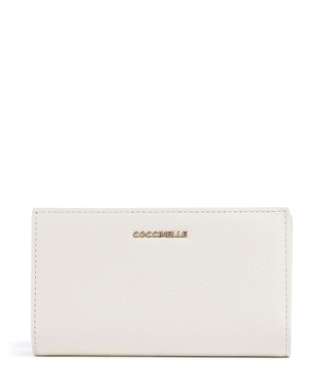 Coccinelle Metallic Soft RFID Wallet pearl
