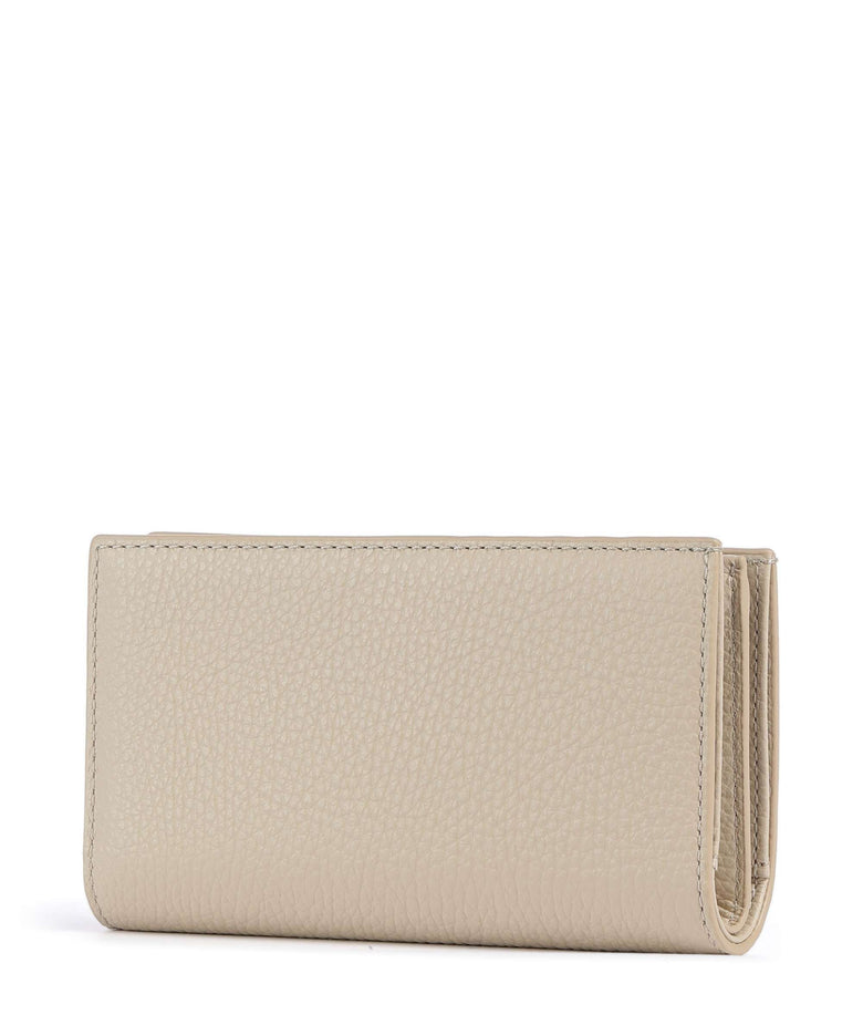 Coccinelle Metallic Soft Wallet sandshell