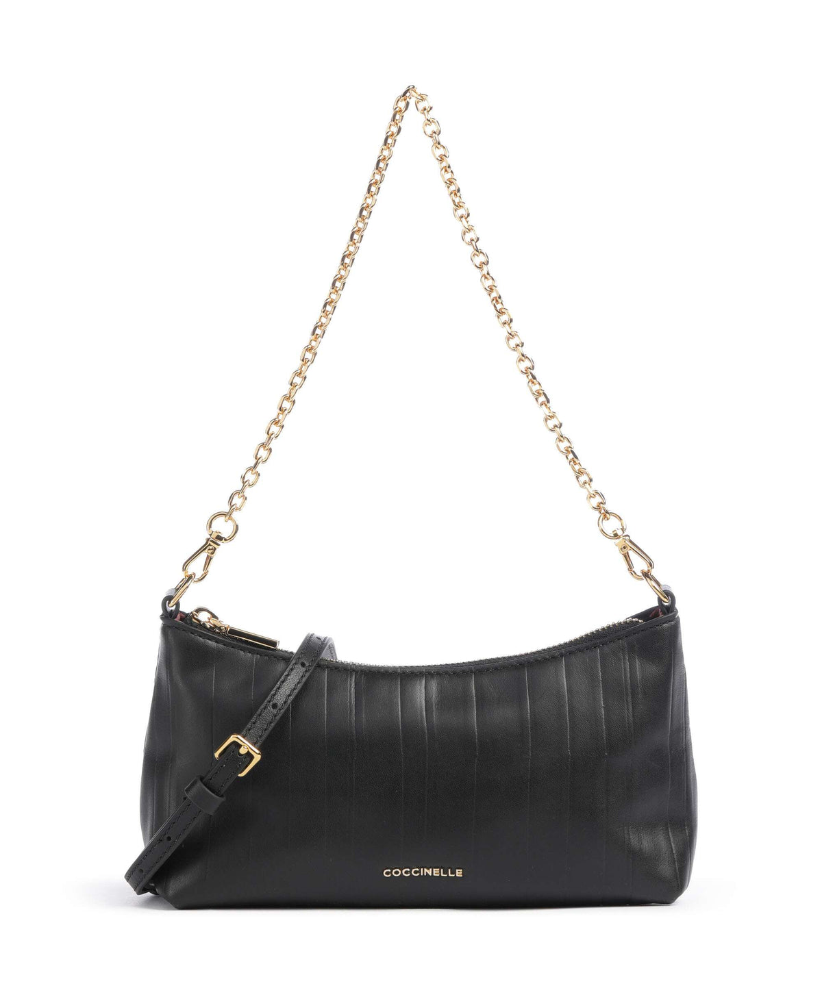 Coccinelle Aura Plisse Shoulder bag noir