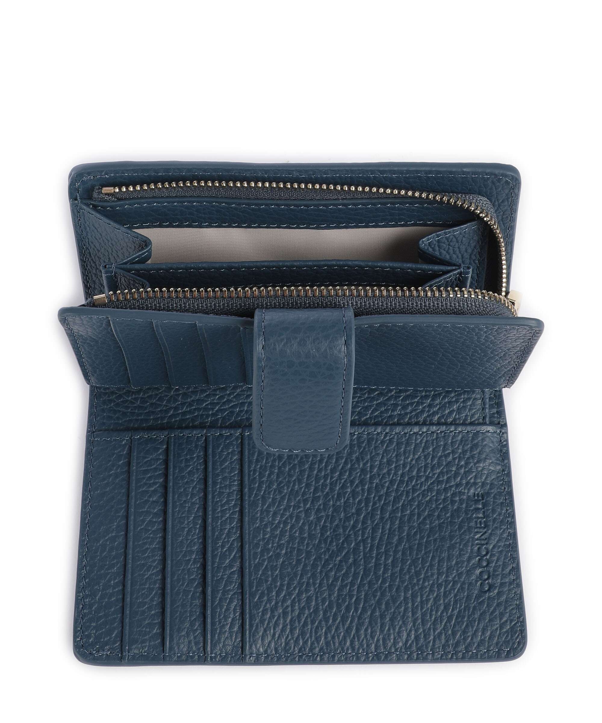 Coccinelle Metallic Soft Wallet deep blue