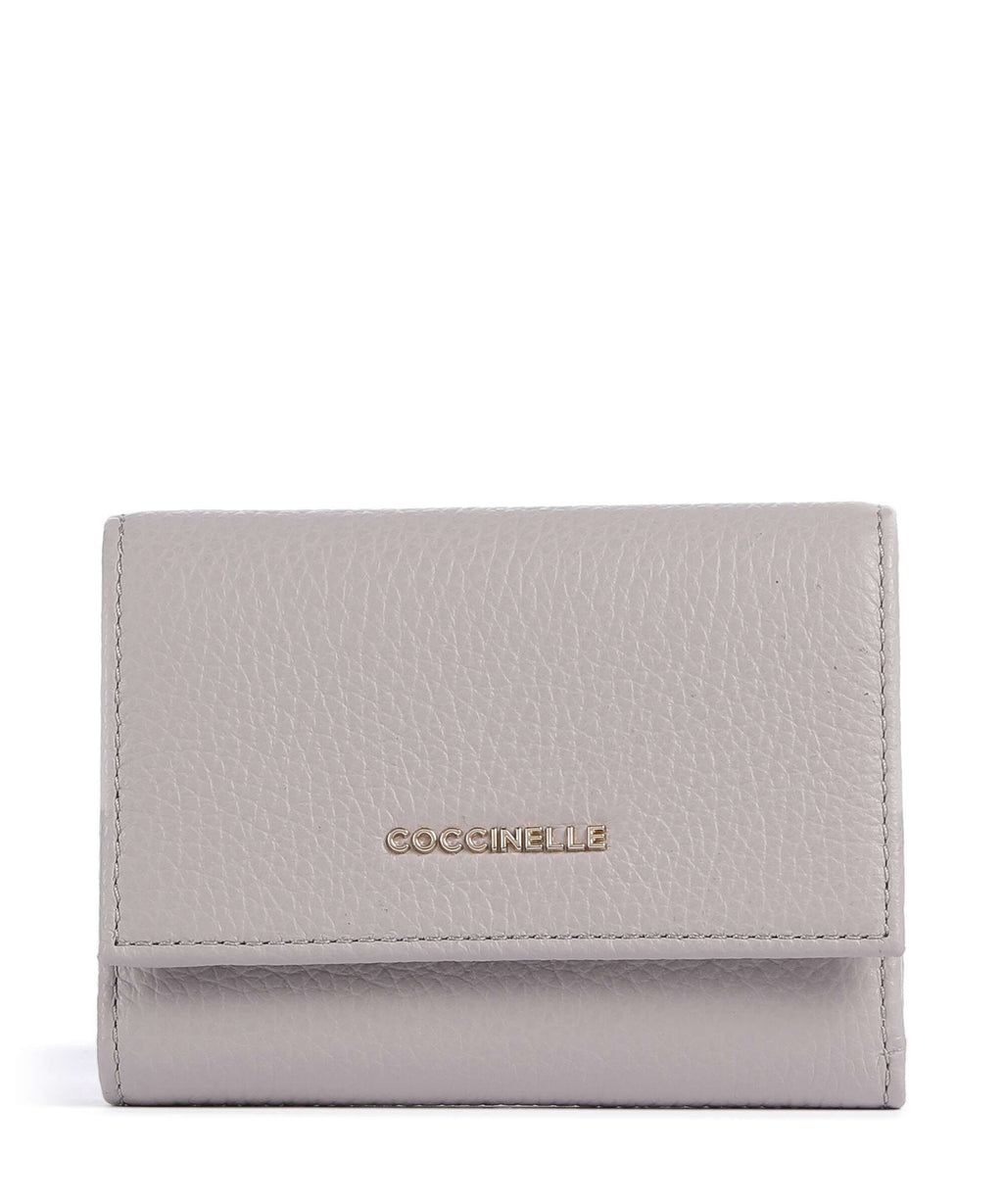 Coccinelle Metallic Soft Wallet oyster
